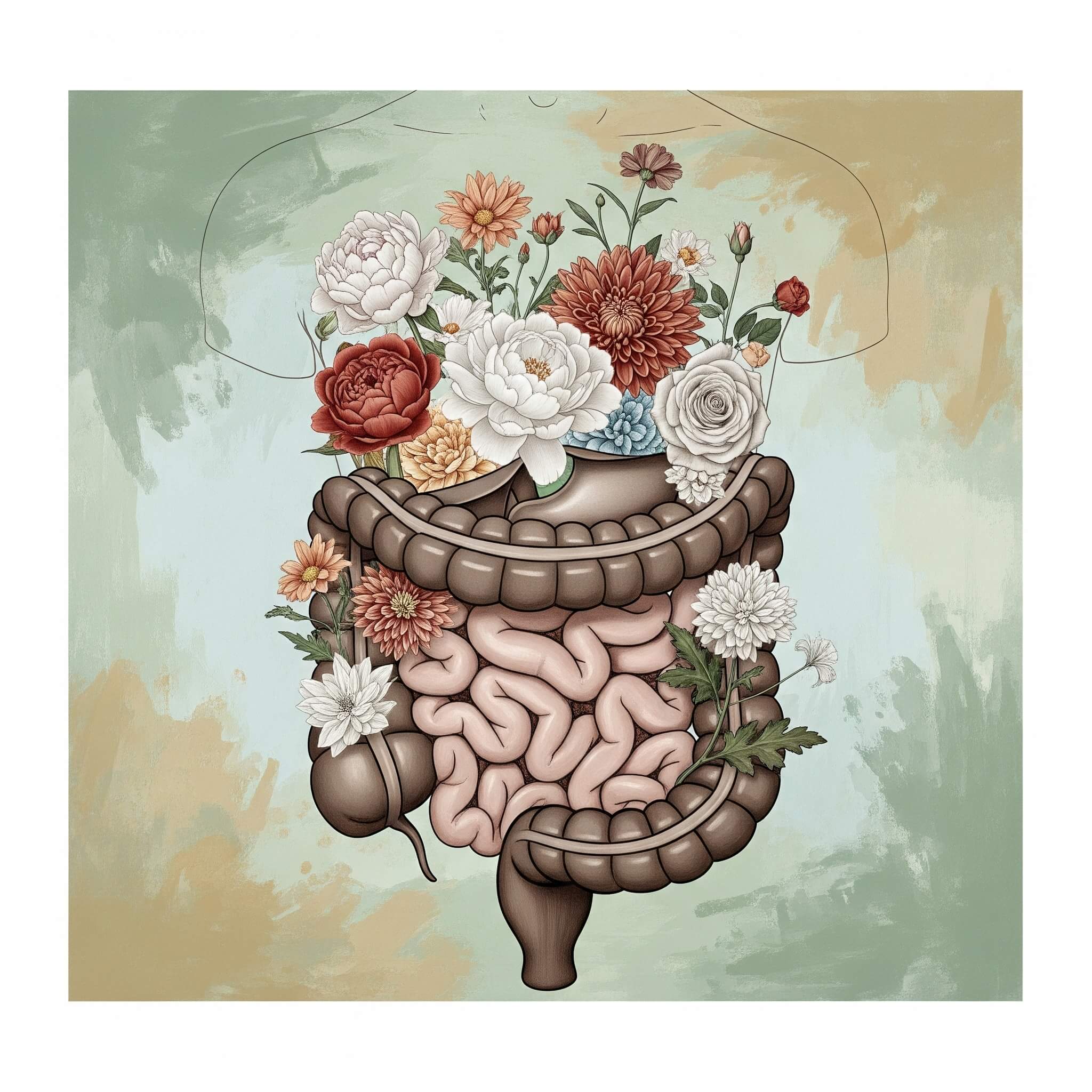 Diagram showing the gastrointestinal tract, relevant to endoscopy.